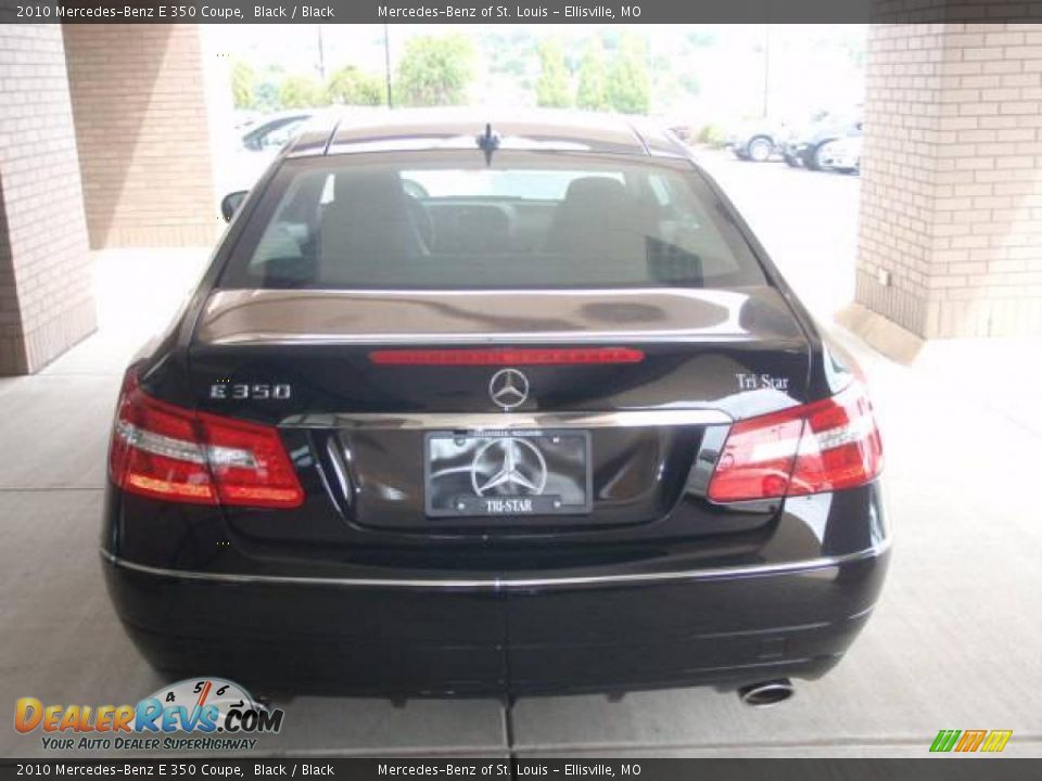 2010 Mercedes-Benz E 350 Coupe Black / Black Photo #6