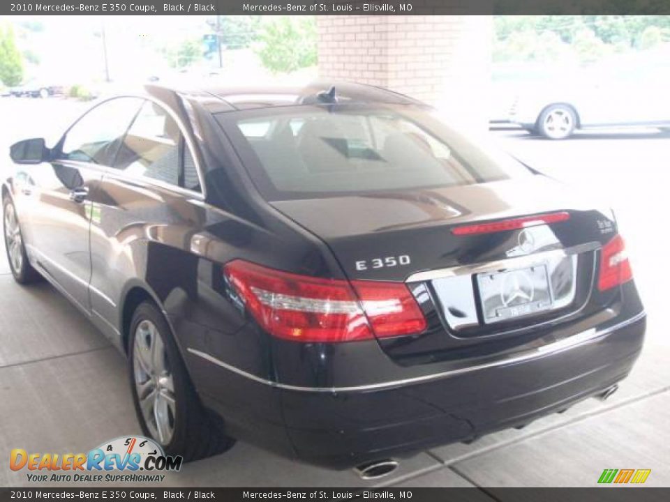 2010 Mercedes-Benz E 350 Coupe Black / Black Photo #7