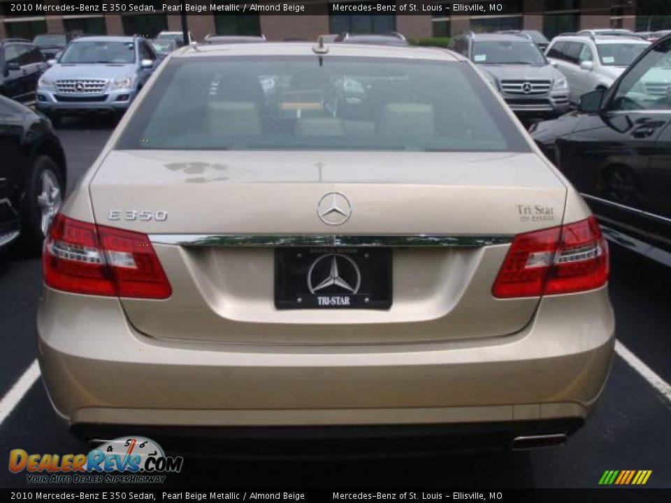 2010 Mercedes-Benz E 350 Sedan Pearl Beige Metallic / Almond Beige Photo #5