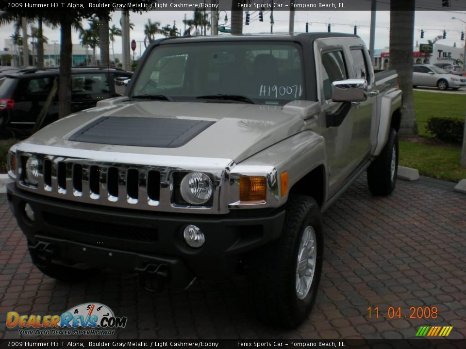 2009 Hummer H3 T Alpha Boulder Gray Metallic / Light Cashmere/Ebony Photo #2