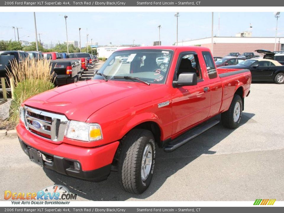 2006 Ford Ranger XLT SuperCab 4x4 Torch Red / Ebony Black/Grey Photo #1