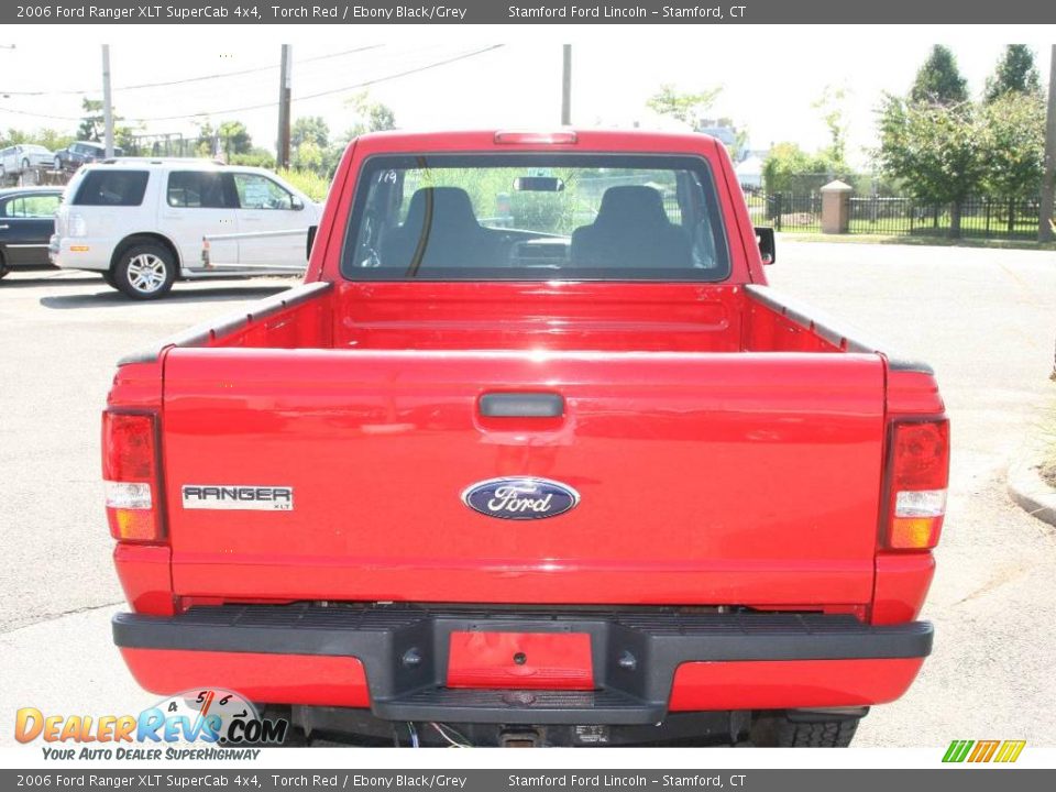 2006 Ford Ranger XLT SuperCab 4x4 Torch Red / Ebony Black/Grey Photo #6