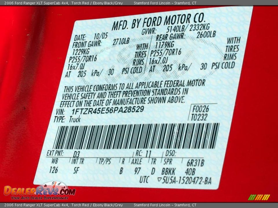 2006 Ford Ranger XLT SuperCab 4x4 Torch Red / Ebony Black/Grey Photo #20