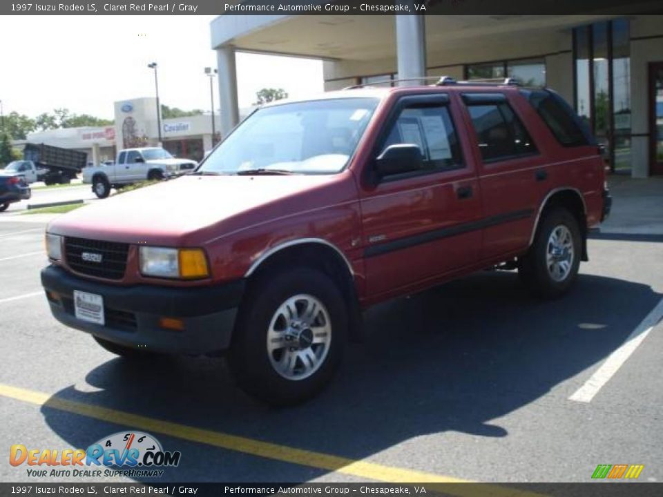 1997 Isuzu Rodeo LS Claret Red Pearl / Gray Photo #1