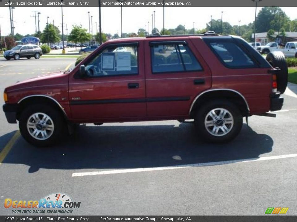 1997 Isuzu Rodeo LS Claret Red Pearl / Gray Photo #2