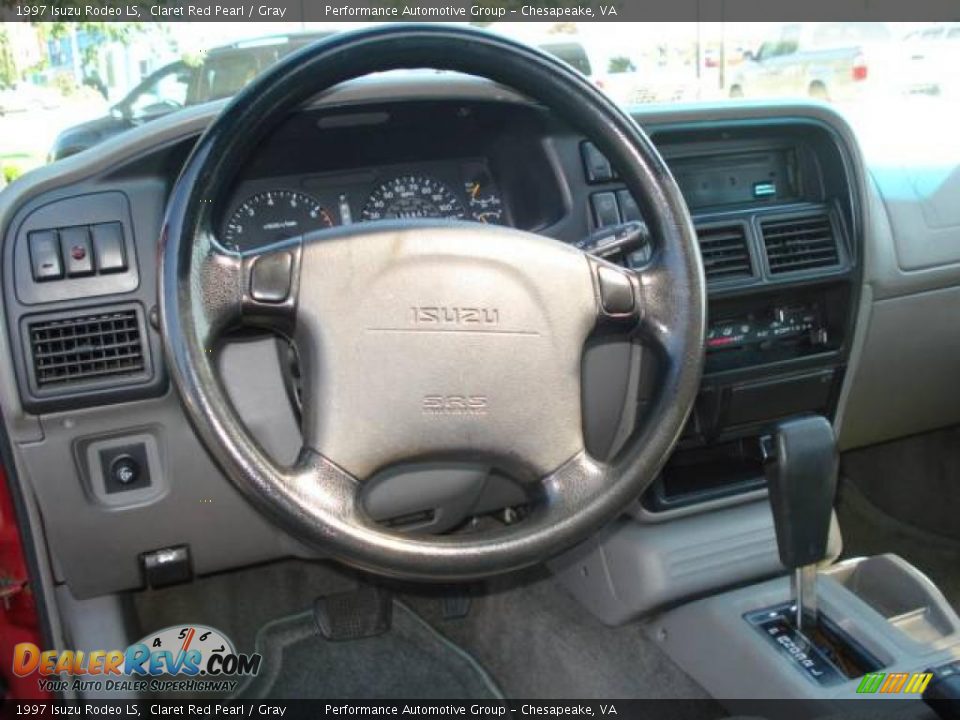1997 Isuzu Rodeo LS Claret Red Pearl / Gray Photo #11