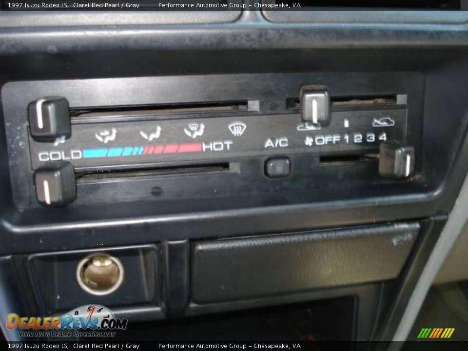 1997 Isuzu Rodeo LS Claret Red Pearl / Gray Photo #12