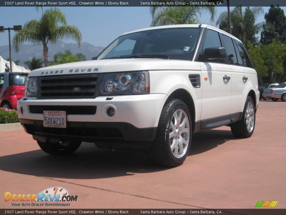 2007 Land Rover Range Rover Sport HSE Chawton White / Ebony Black Photo #2