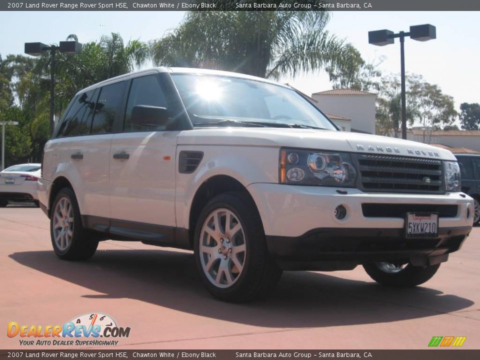 2007 Land Rover Range Rover Sport HSE Chawton White / Ebony Black Photo #4