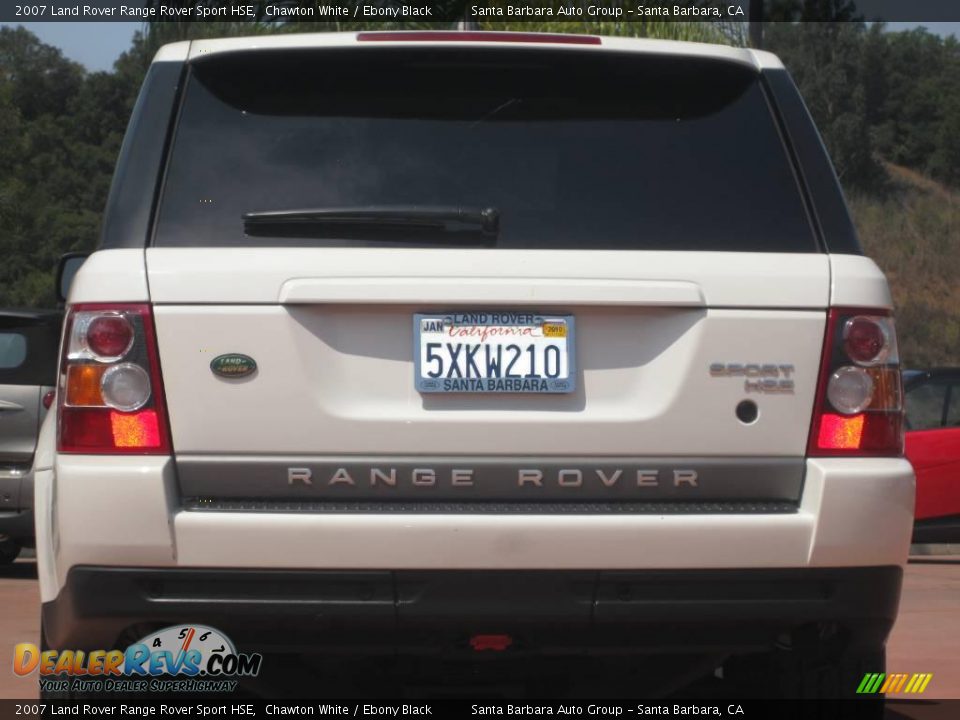 2007 Land Rover Range Rover Sport HSE Chawton White / Ebony Black Photo #5