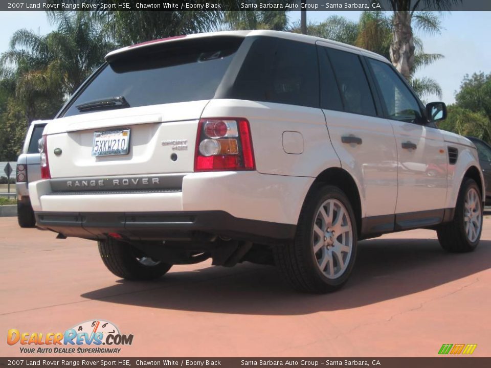 2007 Land Rover Range Rover Sport HSE Chawton White / Ebony Black Photo #7