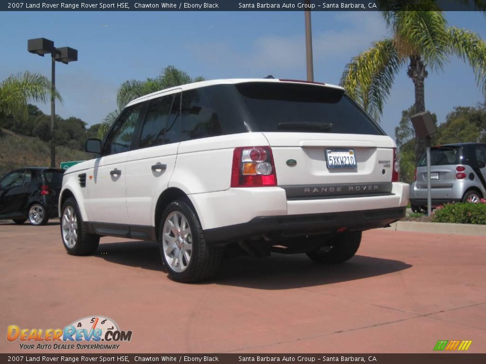 2007 Land Rover Range Rover Sport HSE Chawton White / Ebony Black Photo #8