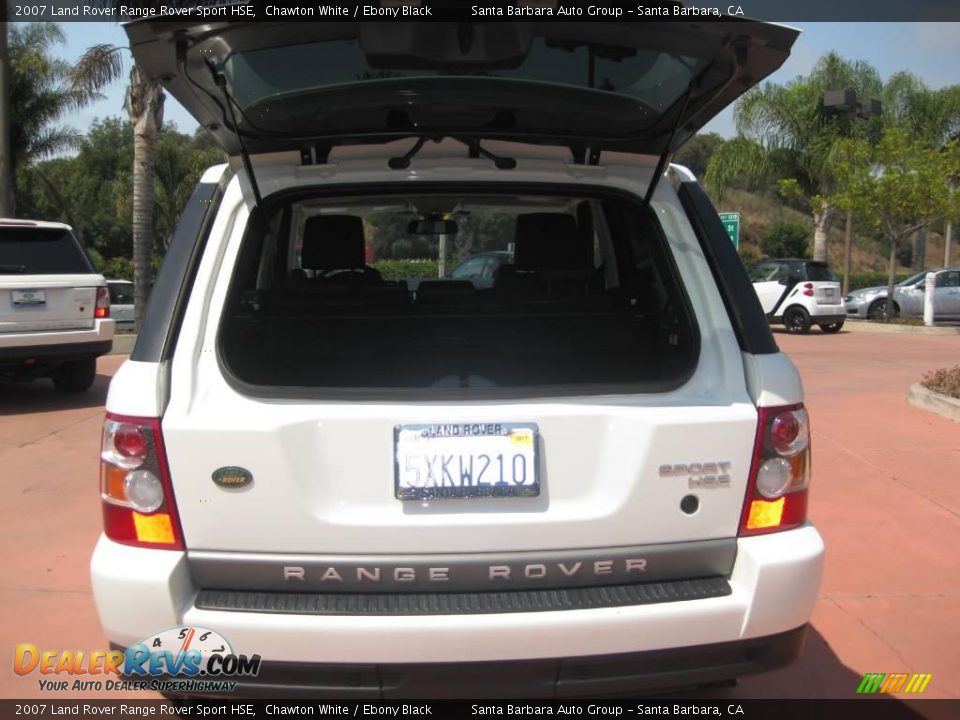 2007 Land Rover Range Rover Sport HSE Chawton White / Ebony Black Photo #9