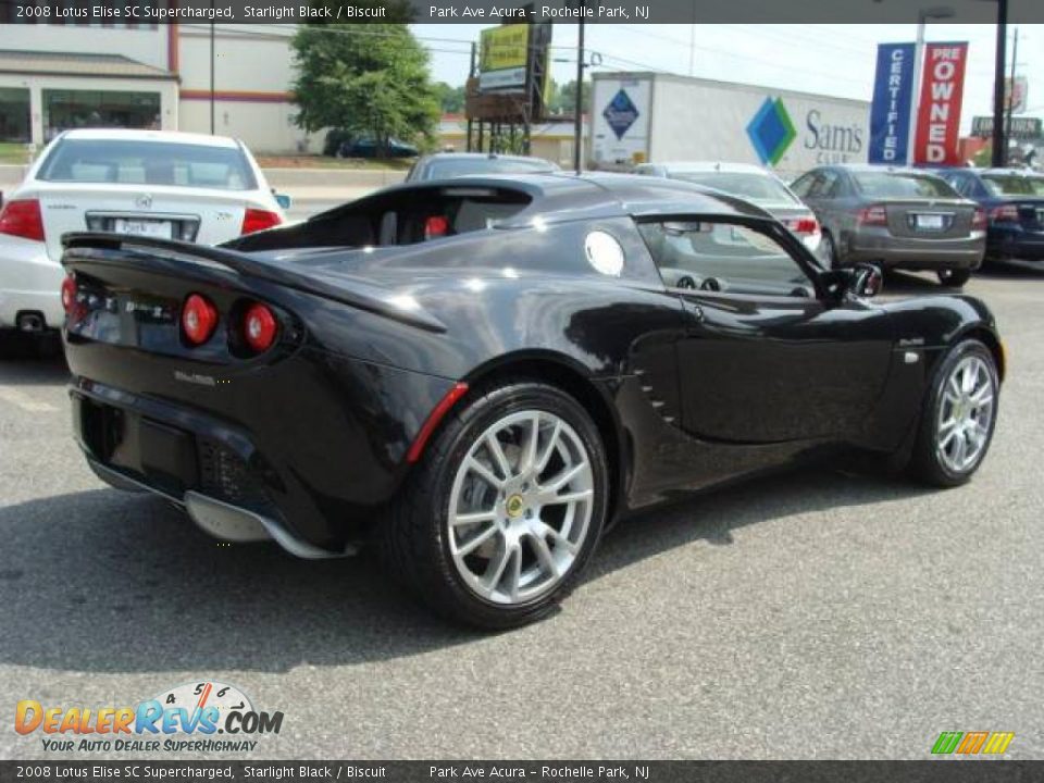 2008 Lotus Elise SC Supercharged Starlight Black / Biscuit Photo #6