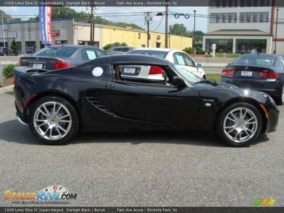 2008 Lotus Elise SC Supercharged Starlight Black / Biscuit Photo #7
