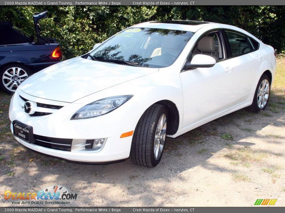 2009 Mazda MAZDA6 s Grand Touring Performance White / Beige Photo #1