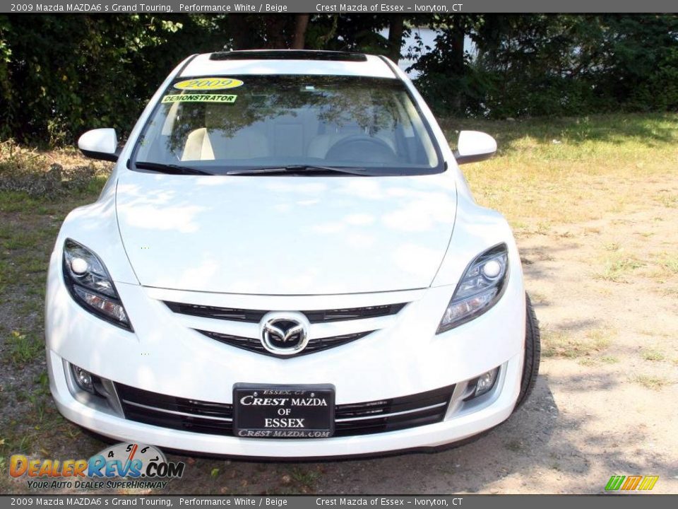 2009 Mazda MAZDA6 s Grand Touring Performance White / Beige Photo #2