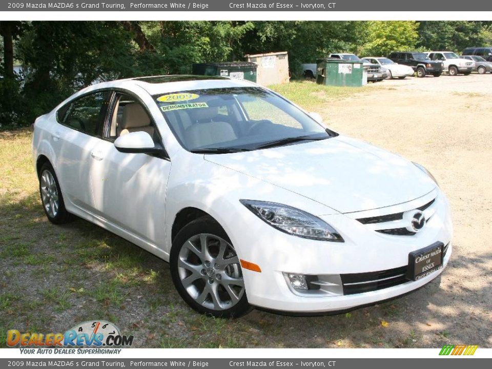 2009 Mazda MAZDA6 s Grand Touring Performance White / Beige Photo #3