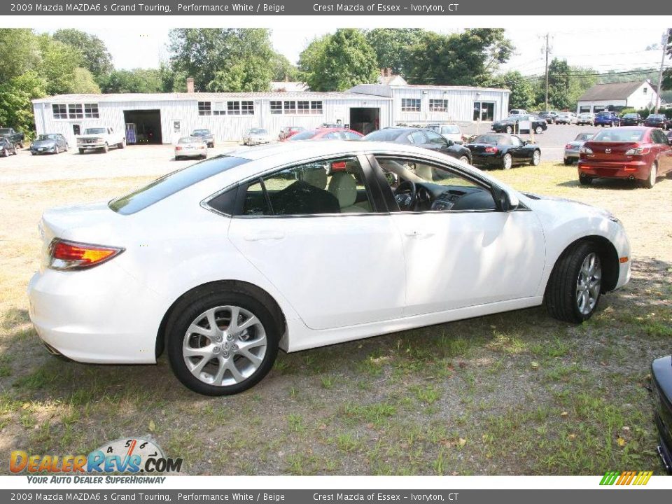 2009 Mazda MAZDA6 s Grand Touring Performance White / Beige Photo #4