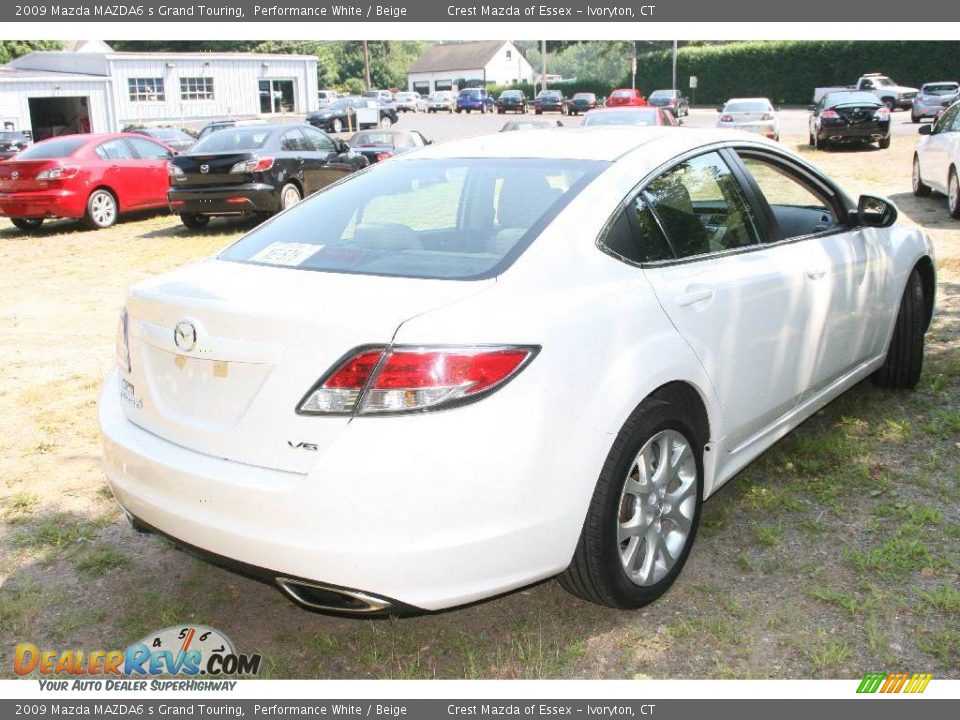 2009 Mazda MAZDA6 s Grand Touring Performance White / Beige Photo #5