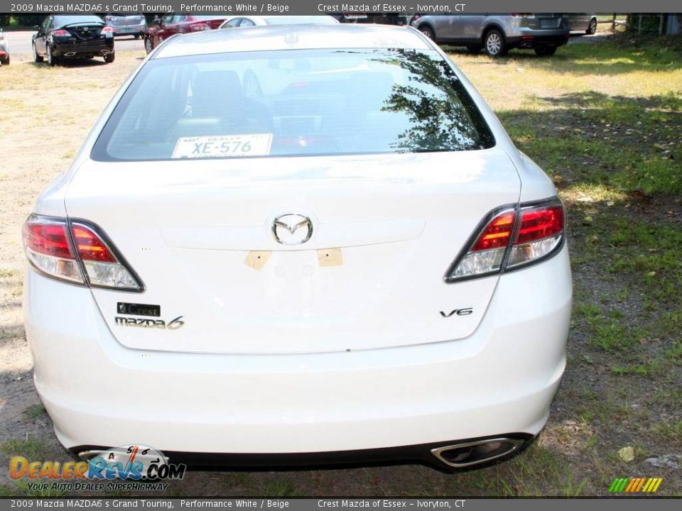 2009 Mazda MAZDA6 s Grand Touring Performance White / Beige Photo #6