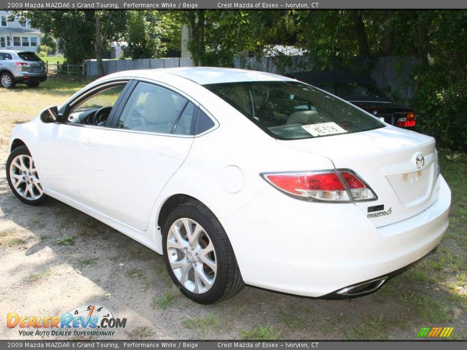 2009 Mazda MAZDA6 s Grand Touring Performance White / Beige Photo #8