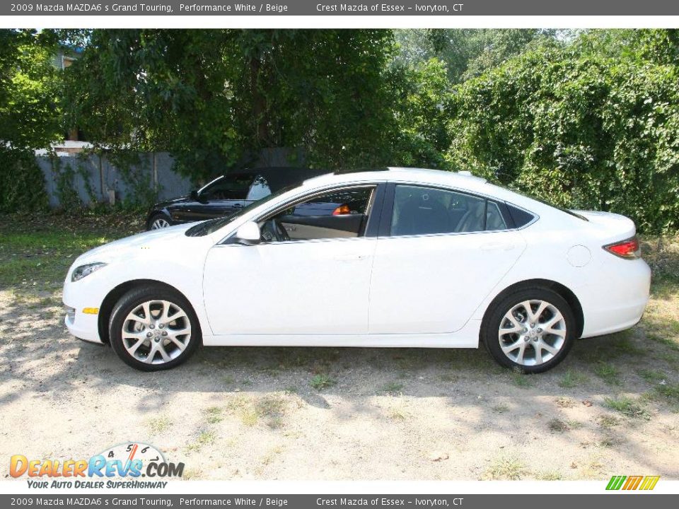 2009 Mazda MAZDA6 s Grand Touring Performance White / Beige Photo #9
