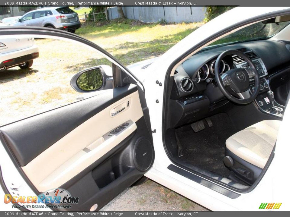 2009 Mazda MAZDA6 s Grand Touring Performance White / Beige Photo #10