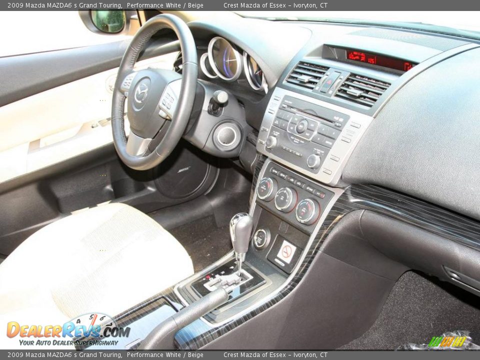 2009 Mazda MAZDA6 s Grand Touring Performance White / Beige Photo #13