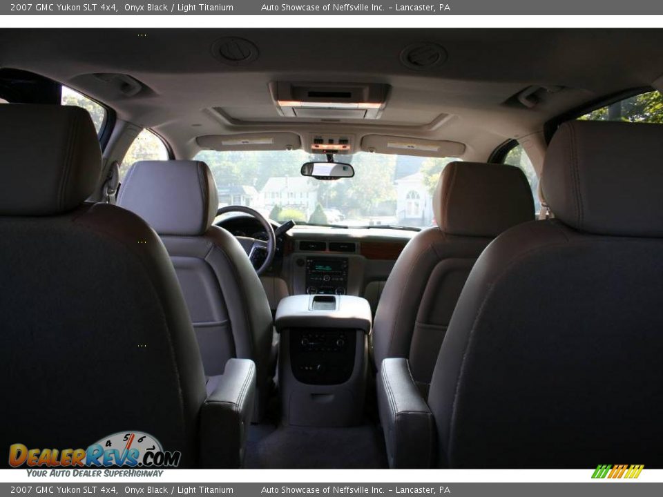 2007 GMC Yukon SLT 4x4 Onyx Black / Light Titanium Photo #15
