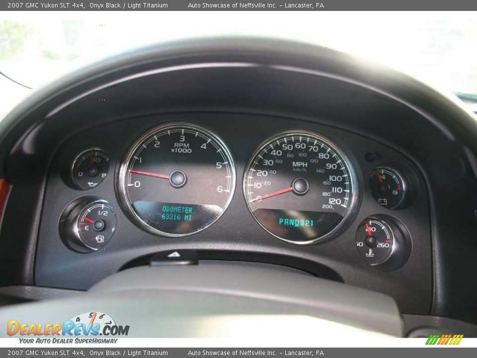 2007 GMC Yukon SLT 4x4 Onyx Black / Light Titanium Photo #19