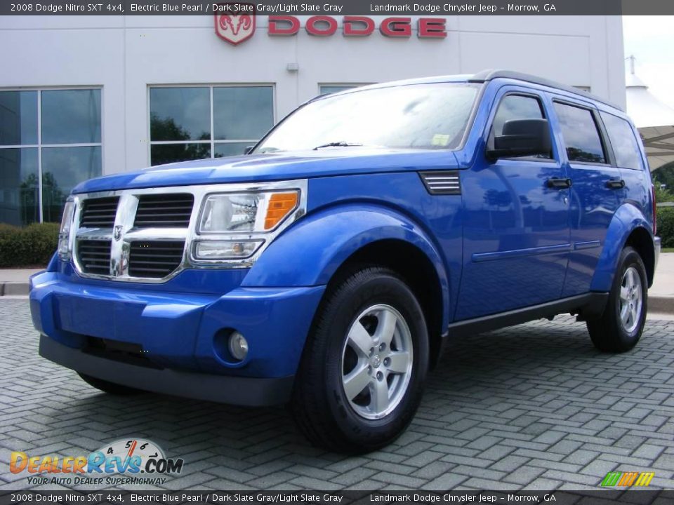 2008 Dodge Nitro SXT 4x4 Electric Blue Pearl / Dark Slate Gray/Light Slate Gray Photo #1