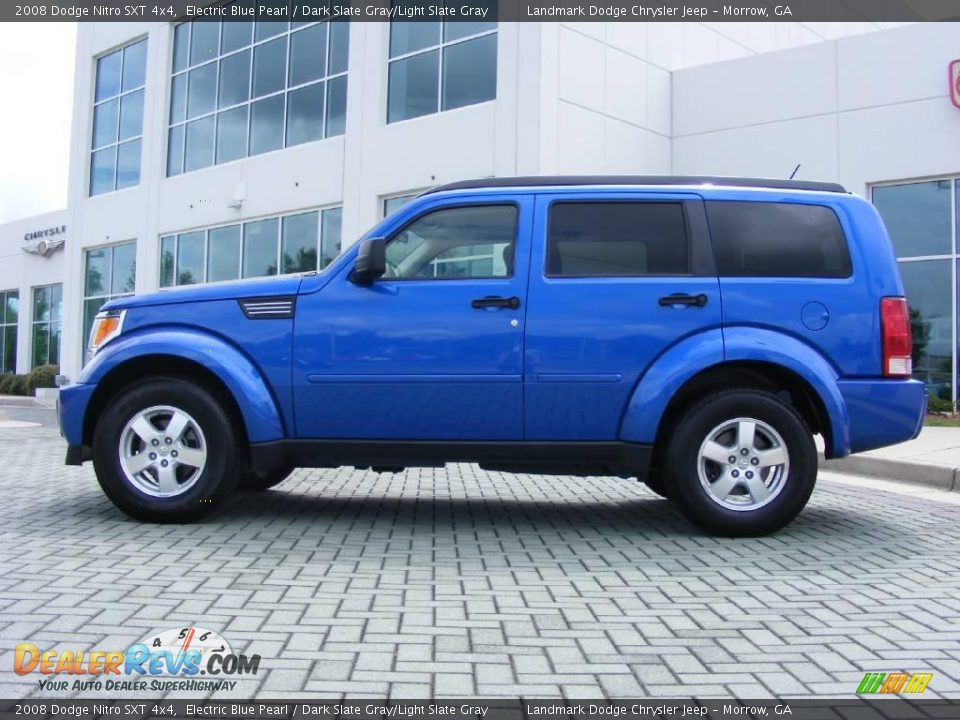 2008 Dodge Nitro SXT 4x4 Electric Blue Pearl / Dark Slate Gray/Light Slate Gray Photo #2