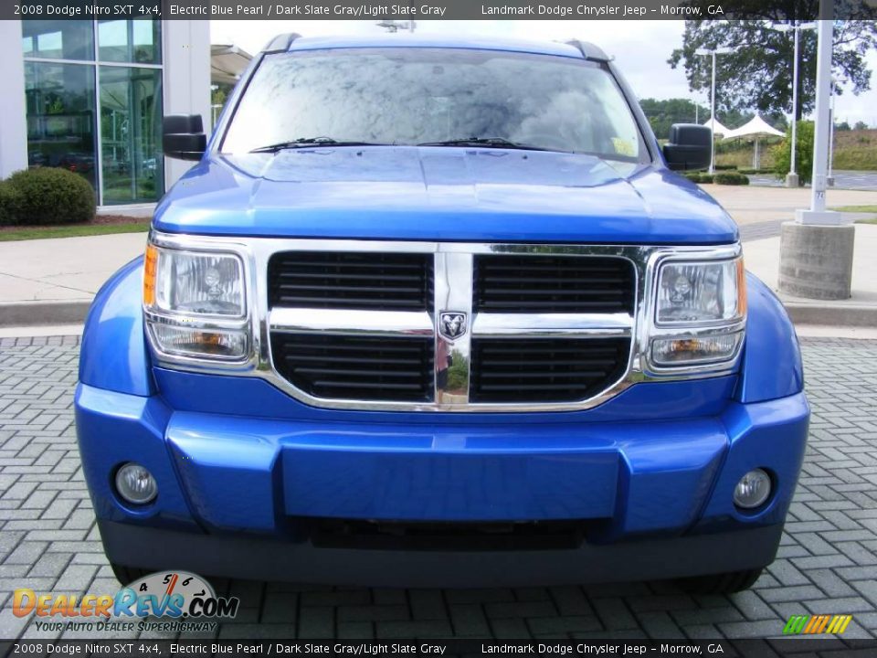 2008 Dodge Nitro SXT 4x4 Electric Blue Pearl / Dark Slate Gray/Light Slate Gray Photo #8