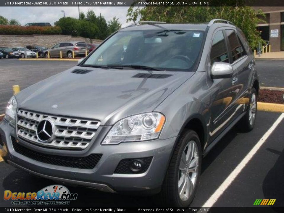 2010 Mercedes-Benz ML 350 4Matic Palladium Silver Metallic / Black Photo #1