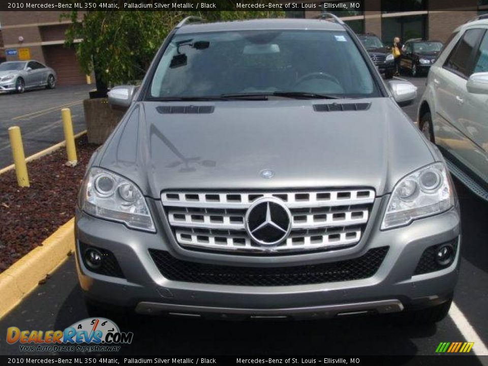 2010 Mercedes-Benz ML 350 4Matic Palladium Silver Metallic / Black Photo #2
