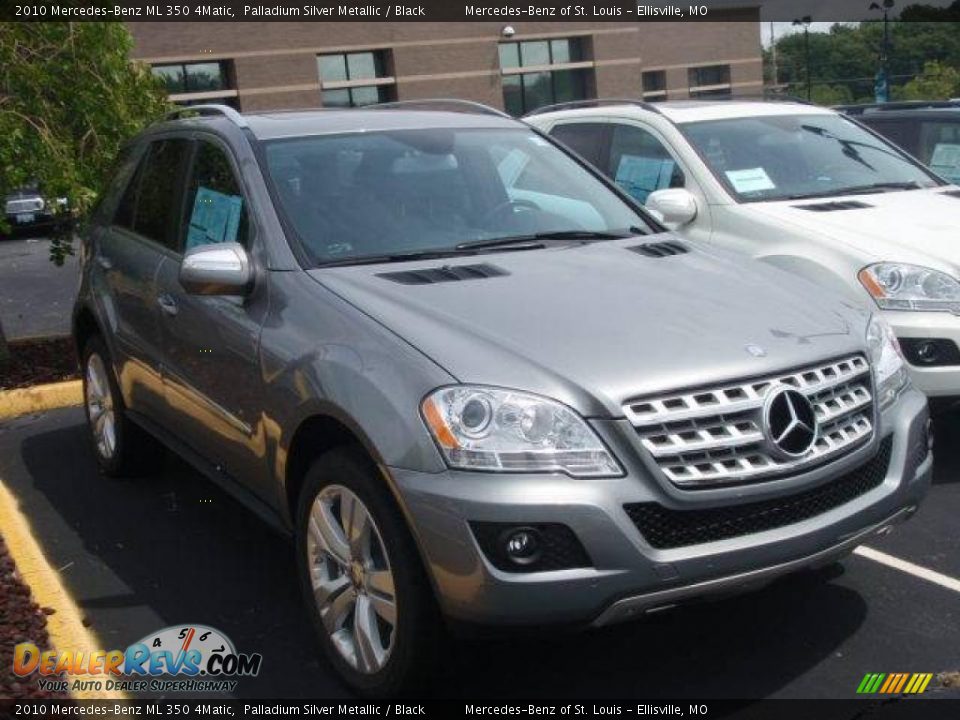 2010 Mercedes-Benz ML 350 4Matic Palladium Silver Metallic / Black Photo #3