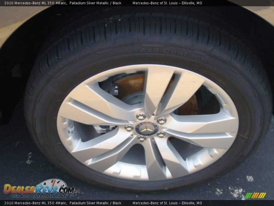 2010 Mercedes-Benz ML 350 4Matic Palladium Silver Metallic / Black Photo #4