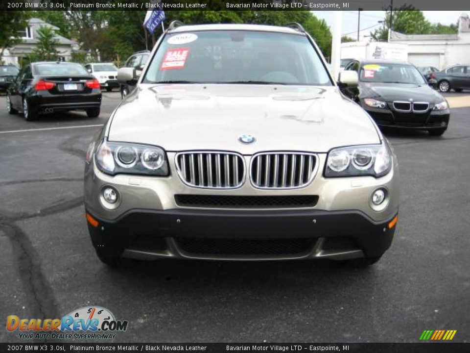 2007 BMW X3 3.0si Platinum Bronze Metallic / Black Nevada Leather Photo #8