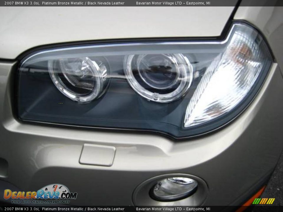 2007 BMW X3 3.0si Platinum Bronze Metallic / Black Nevada Leather Photo #9