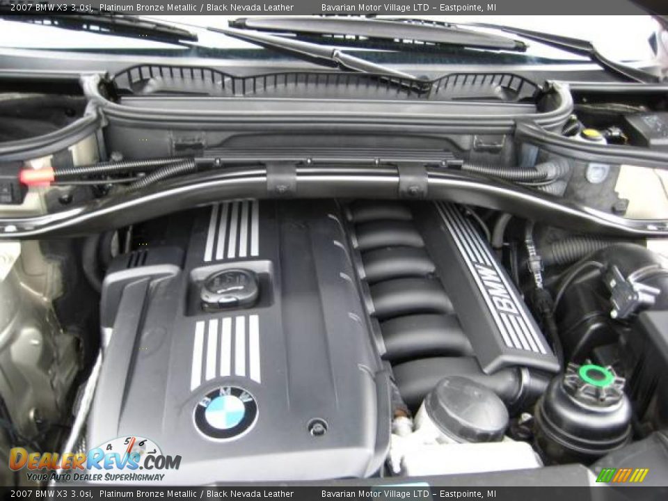 2007 BMW X3 3.0si Platinum Bronze Metallic / Black Nevada Leather Photo #12