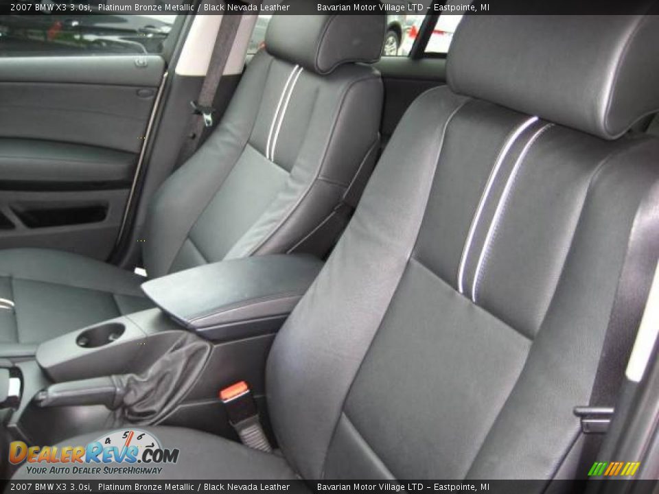 2007 BMW X3 3.0si Platinum Bronze Metallic / Black Nevada Leather Photo #13