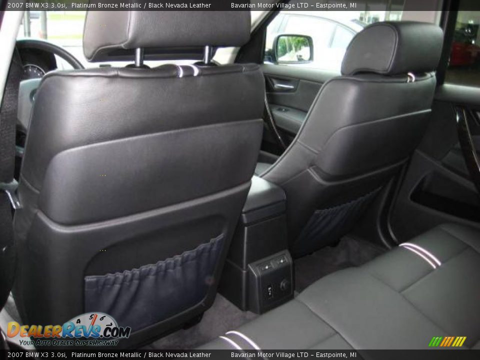 2007 BMW X3 3.0si Platinum Bronze Metallic / Black Nevada Leather Photo #14