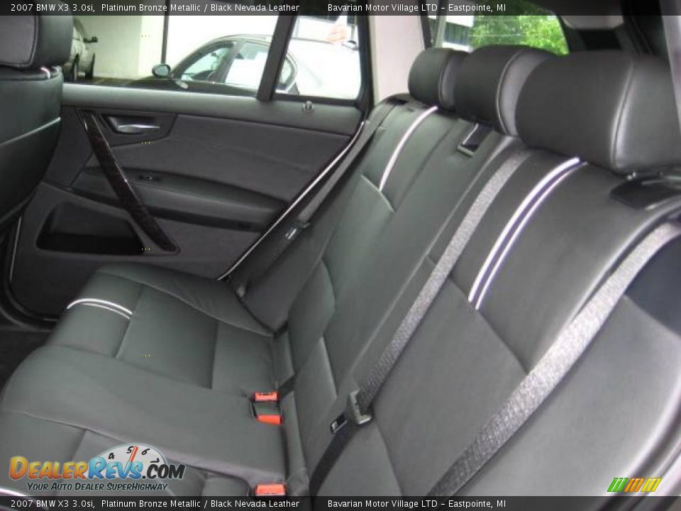 2007 BMW X3 3.0si Platinum Bronze Metallic / Black Nevada Leather Photo #15