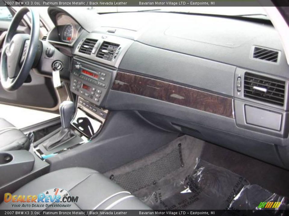 2007 BMW X3 3.0si Platinum Bronze Metallic / Black Nevada Leather Photo #17