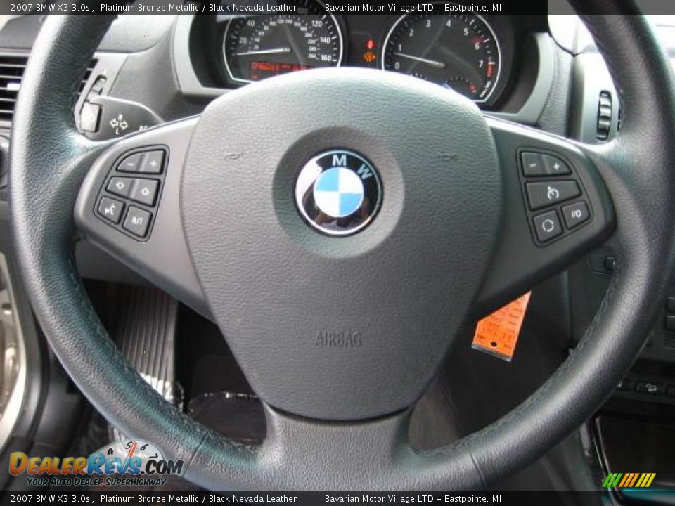 2007 BMW X3 3.0si Platinum Bronze Metallic / Black Nevada Leather Photo #20