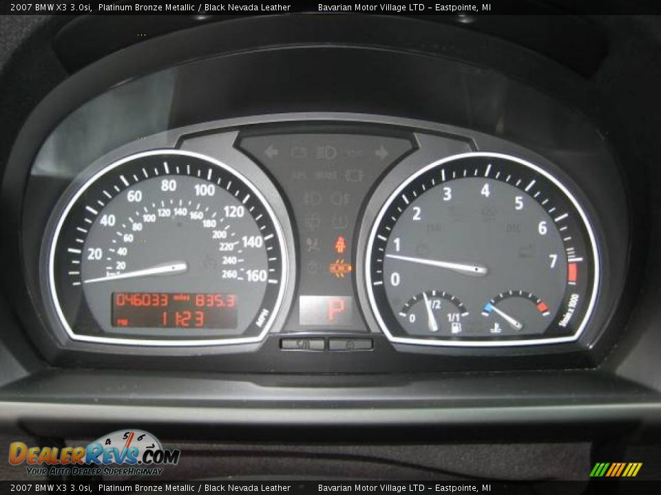 2007 BMW X3 3.0si Platinum Bronze Metallic / Black Nevada Leather Photo #21