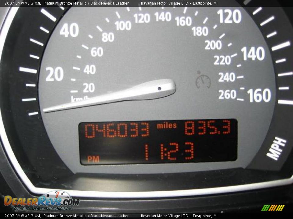 2007 BMW X3 3.0si Platinum Bronze Metallic / Black Nevada Leather Photo #22