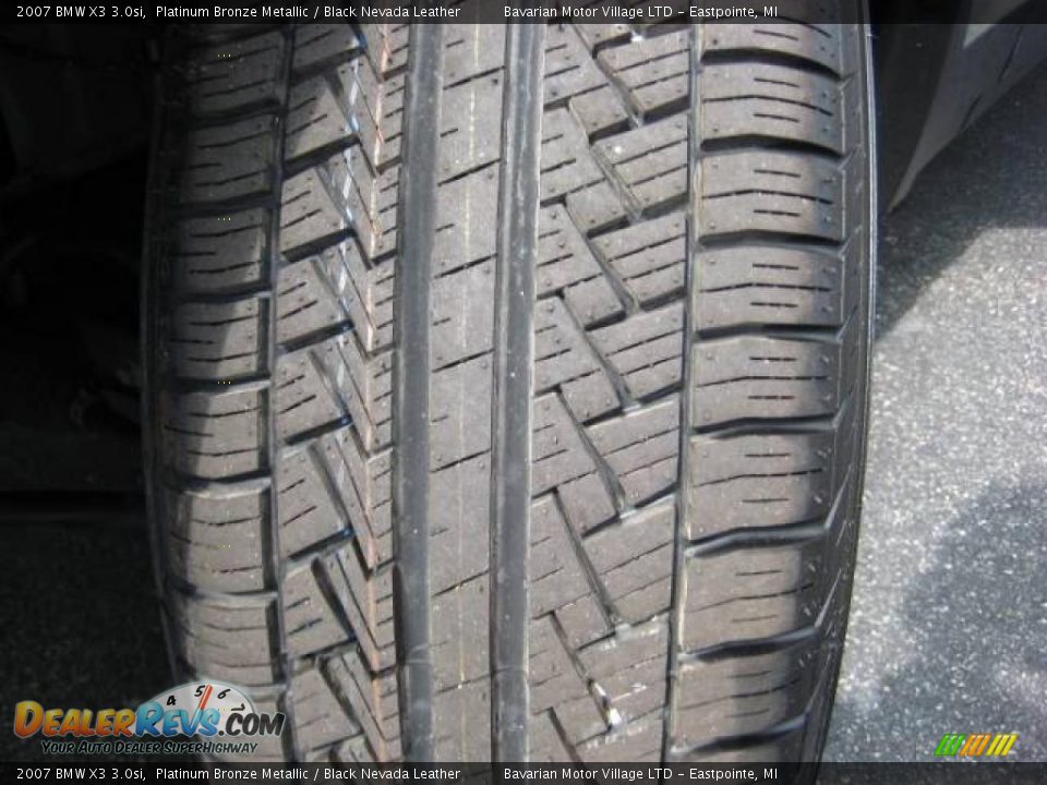2007 BMW X3 3.0si Platinum Bronze Metallic / Black Nevada Leather Photo #24
