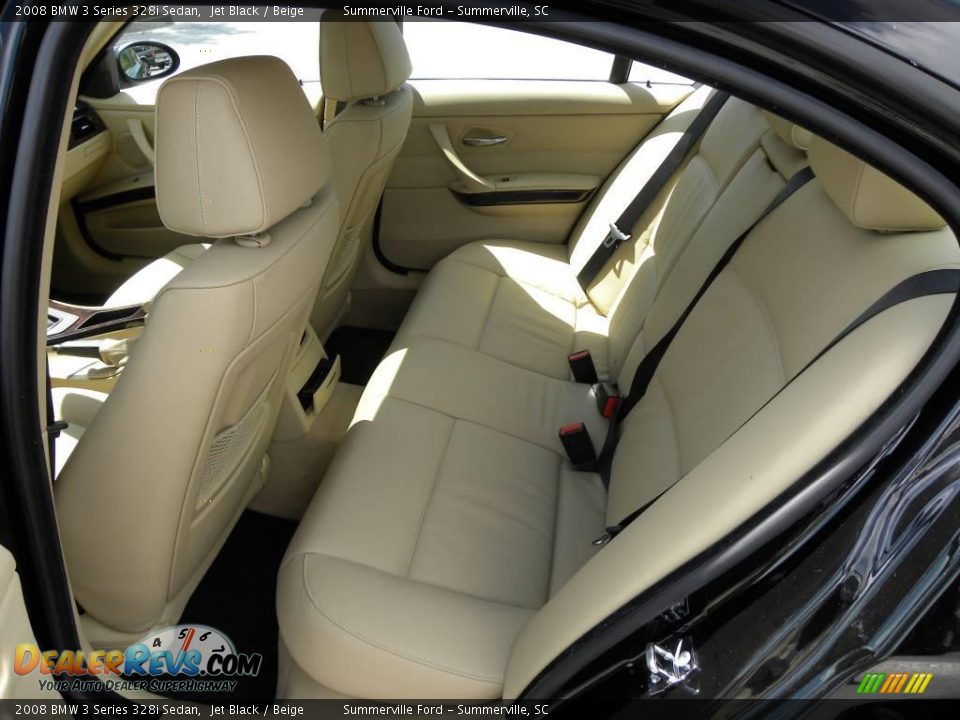 2008 BMW 3 Series 328i Sedan Jet Black / Beige Photo #7